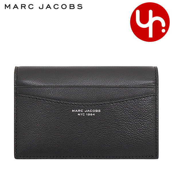 マークジェイコブス Marc Jacobs 財布 二つ折り財布 S174L03FA22 ブラック ザ スリム 84 ゴート レザー スモール  バイフォールド ウォレット レディース