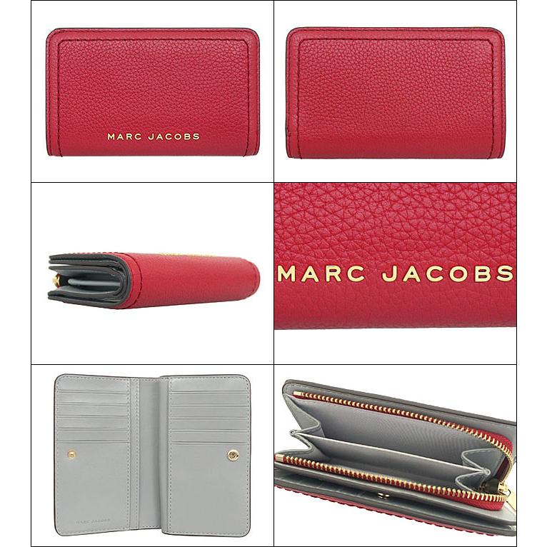 マークジェイコブス Marc Jacobs 財布 二つ折り財布 S104L01SP21 サヴィーレッド ザ グルーブ レザー コンパクト ウォレット アウトレット レディース｜import-collection-yr｜02