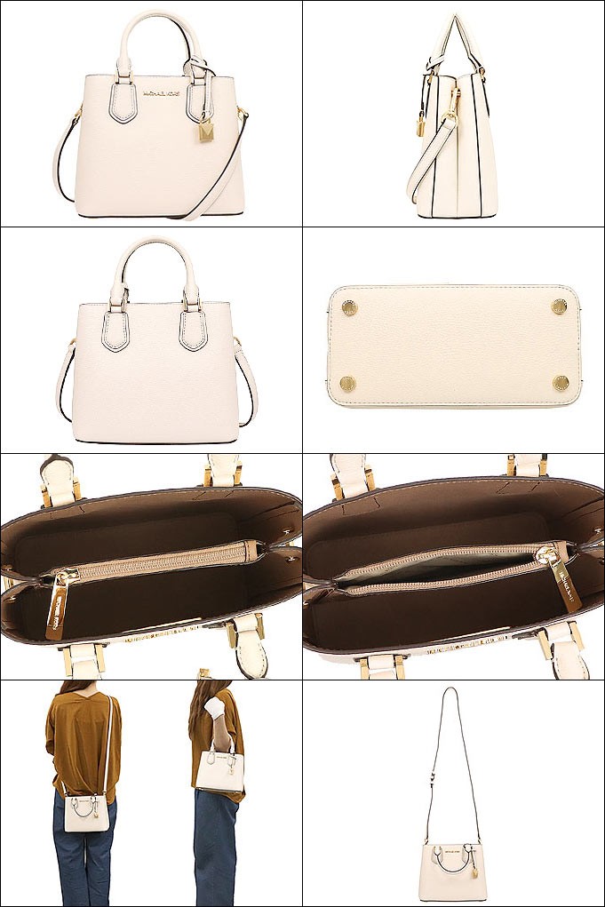 美品 MICHAEL KORS ショルダーバッグ ライトクリーム マイケルコース MICHAEL KORS バッグ （ライトクリーム