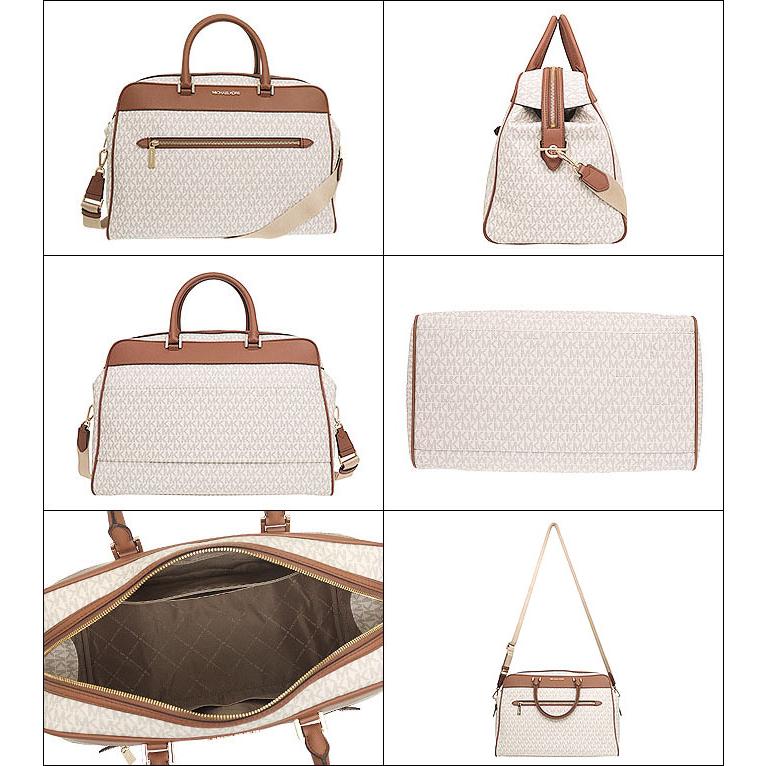 マイケルコース MICHAEL KORS バッグ ボストンバッグ 35H1GTFT7B バニラ トラベル シグネチャー ラージ ジップ ウィークエンダー アウトレット レディース｜import-collection-yr｜02