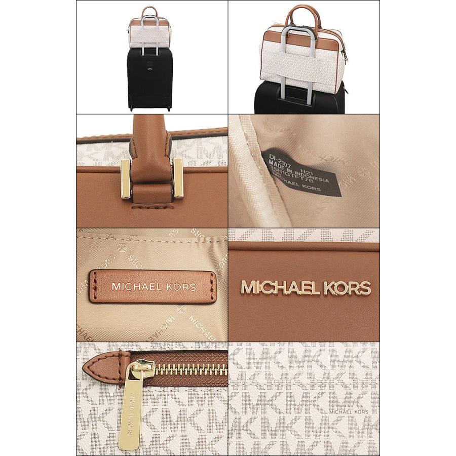 マイケルコース MICHAEL KORS バッグ ボストンバッグ 35H1GTFT7B バニラ トラベル シグネチャー ラージ ジップ ウィークエンダー アウトレット レディース｜import-collection-yr｜04