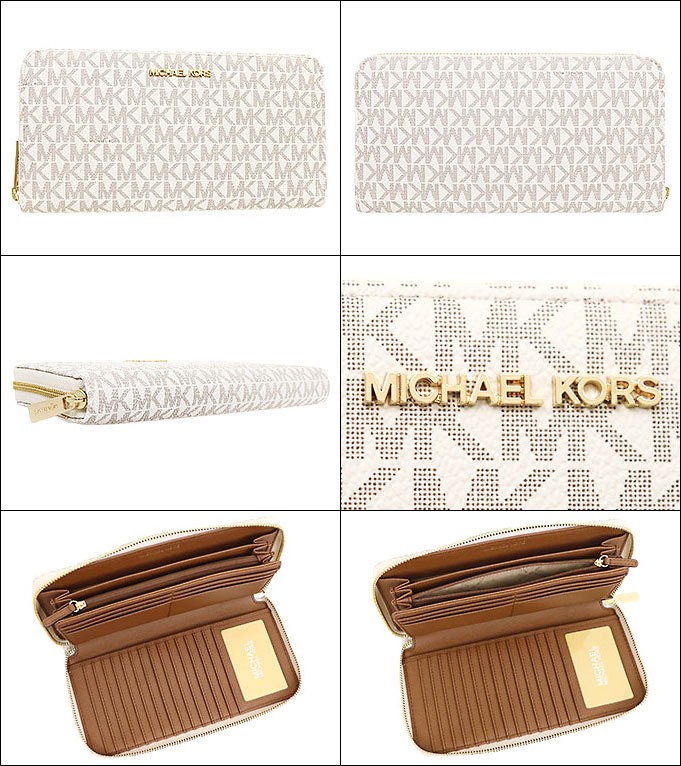 マイケルコース MICHAEL KORS 財布 長財布 35H8GTVT1B バニラ ジェット