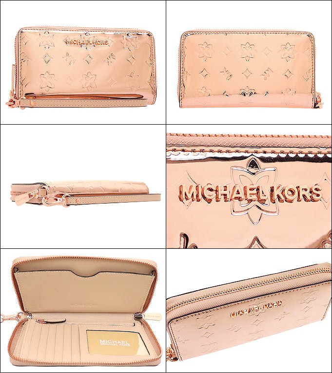 マイケルコース MICHAEL KORS 財布 長財布 35H9RTVE3Z ローズゴールド  