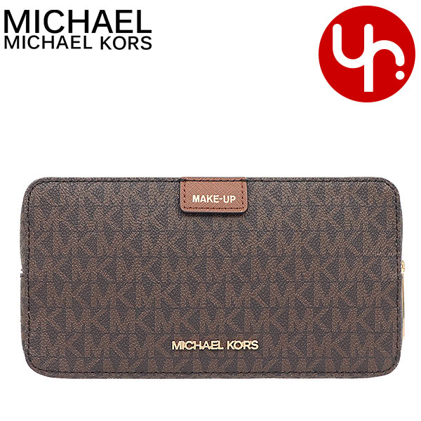 Yahoo! Yahoo!ショッピング(ヤフー ショッピング)マイケルコース MICHAEL KORS 小物 ポーチ 35S0GTVU3B ブラウン ジェット セット トラベル シグネチャー ダブル ジップ トラベル アウトレット レディース