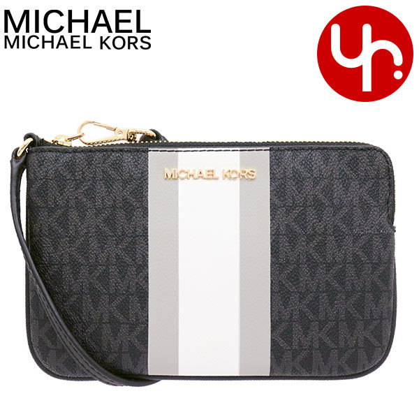 Yahoo! Yahoo!ショッピング(ヤフー ショッピング)マイケルコース MICHAEL KORS 小物 ポーチ 35T0GTVW9B ブラックマルチ ジェット セット トラベル シグネチャー センター ストライプ アウトレット レディース