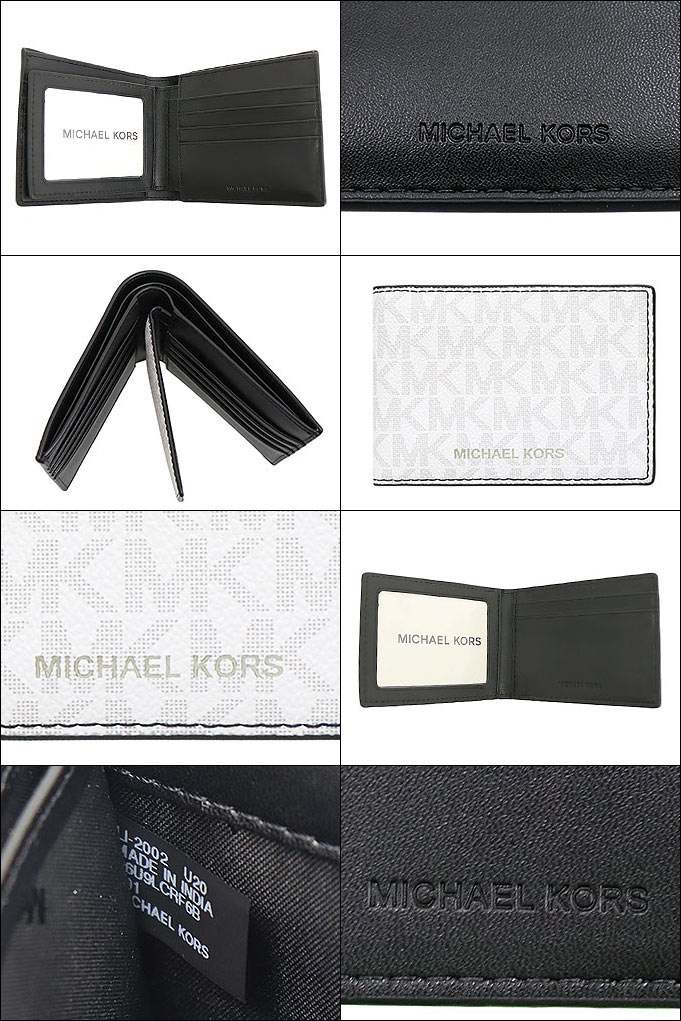 マイケルコース MICHAEL KORS 財布 二つ折り財布 36U9LCRF6B ブライトホワイト クーパー シグネチャー ビルフォールド ダブル パスケース アウトレット メンズ | MICHAEL KORS | 02