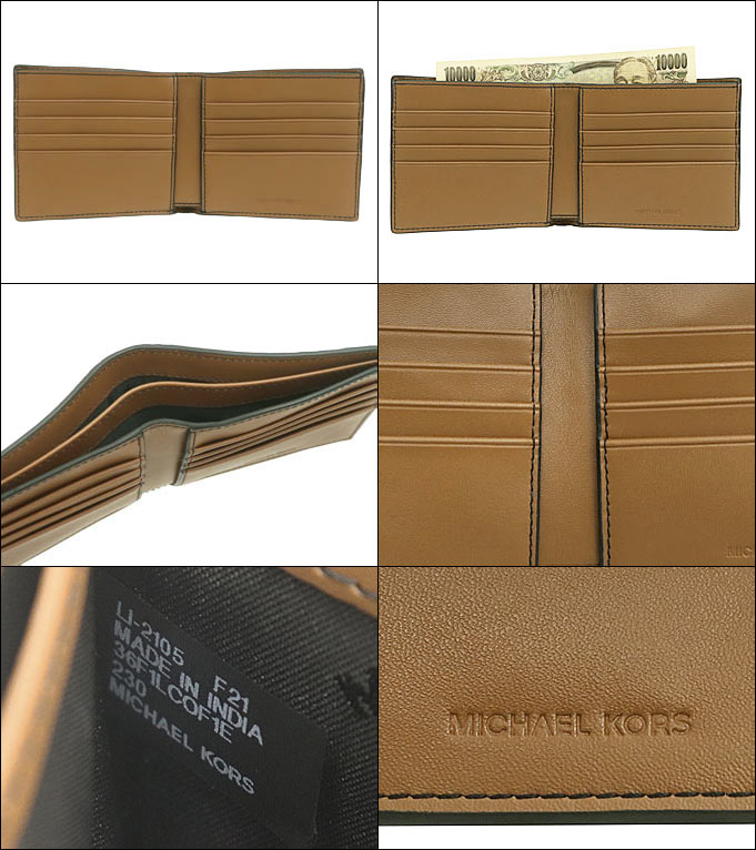 マイケルコース MICHAEL KORS 財布 二つ折り財布 36F1LCOF1E ラゲッジ