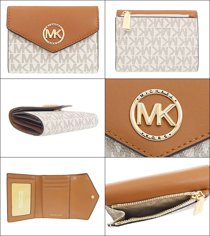 マイケルコース MICHAEL KORS 財布 三つ折り財布 34S1GNME6B バニラ