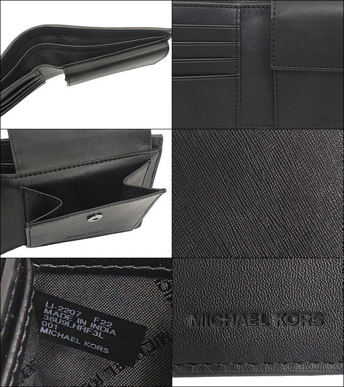 MICHAEL KORS ブラック二つ折り財布 Amazon | Michael Kors (マイケル コース) メンズ クーパー