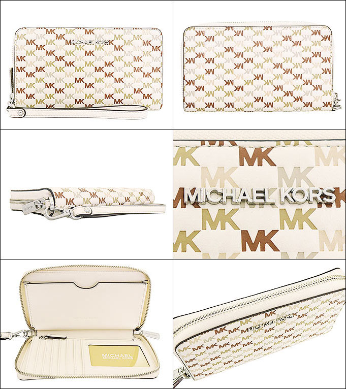 MICHAEL KORS ライトクリーム　二つ折り財布 GREENWICH(グリニッチ) タブ ウォレット ミディアム | 二つ折り