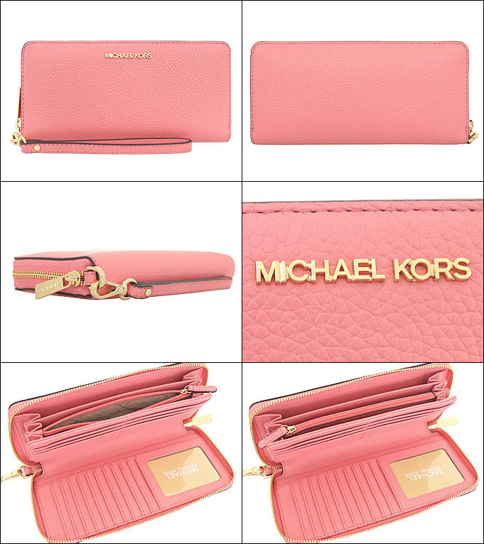 マイケルコース MICHAEL KORS 財布 長財布 35T7GTVE7L ティーローズ ジェット セット トラベル レザー コンチネンタル  ラウンド ジップ アウトレット レディース