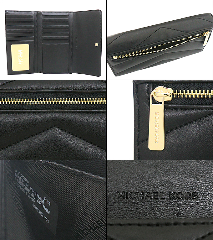 【タイムセール】マイケルコース MICHAEL KORS 財布 長財布 35R4GTVF9V ブラック ジェット セット トラベル キルテイング レ アウトレット レディース | MICHAEL KORS | 02