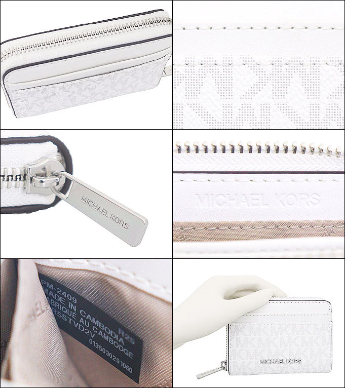 【72時間限定ポイント10％】マイケルコース MICHAEL KORS 財布 コインケース 35R5STVD2V オプティックホワイト シグネチャー アウトレット レディース | MICHAEL KORS | 02
