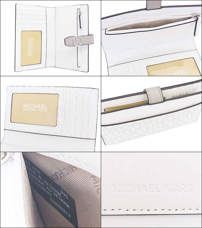 マイケルコース MICHAEL KORS 財布 二つ折り財布 35S5SGRF8Y オプティックホワイト シグネチャー バイフォールド ウォレット アウトレット レディース | MICHAEL KORS | 02