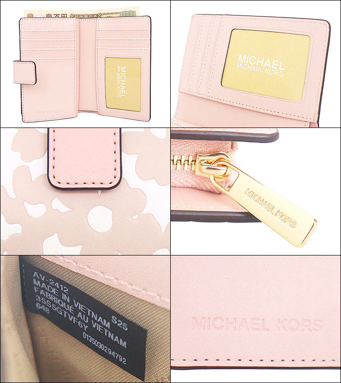 新品未使用MICHAEL KORS フラワープリント 二つ折り財布 新品 MICHAEL KORS 花柄 二つ折り財布 ホワイト - メルカリ