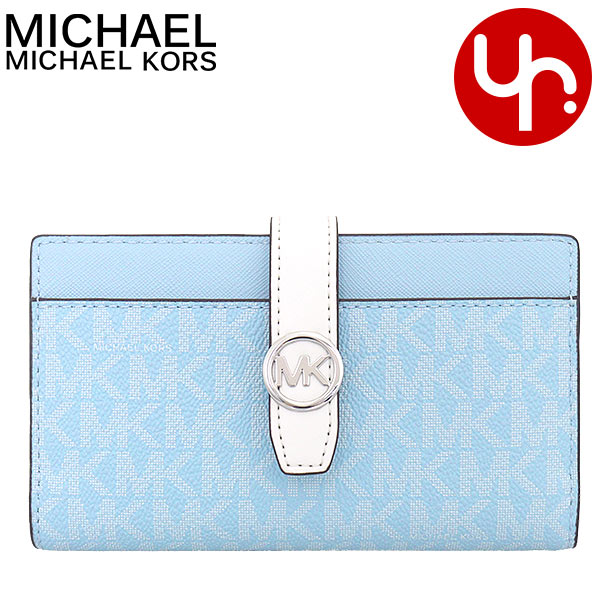 ✨未使用✨ MICHAELCOURSE 二つ折り財布 MK シグネチャ― タグ付き マイケルコース 二つ折り財布 スモールウォレット