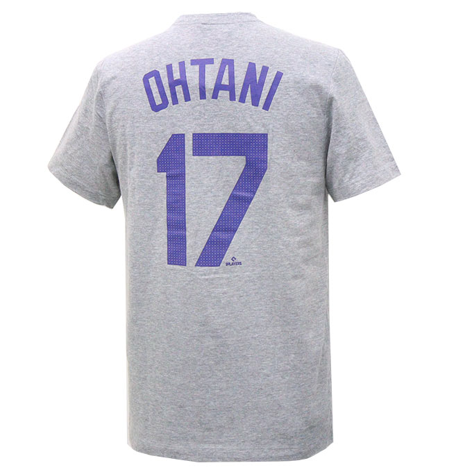 SHOHEI OHTANI 大谷翔平 ベースボール 背番号17 LA アパレル Ｔシャツ 201064566 グレー Fanatics ロサンゼルス 2024 ネーム&ナンバー メンズ｜import-collection-yr｜03