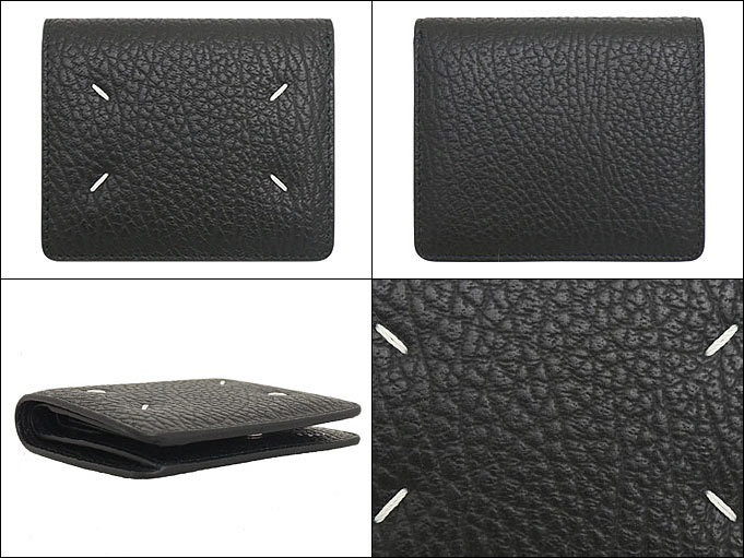 メゾンマルジェラ 二つ折り財布 ブラック S56UI0140 P4455 T8013 Maison Margiela メゾンマルジェラ 財布 二つ折り財布 S56UI0140