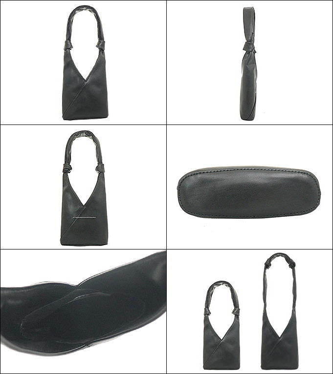 エムエムシックス メゾンマルジェラ MM6 Maison Margiela バッグ ハンドバッグ SB6WD0014 P4622 ブラック ジャパニーズ フェイクレザー ノット レディース | MM6 | 01