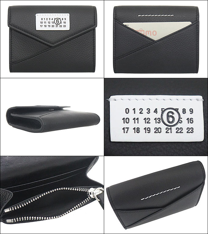 Maison Margiela MM6 小銭入れファスナーカードケースブラック エムエムシックス メゾン マルジェラ MM6 Maison Margiela