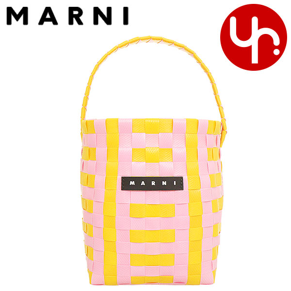 マルニ MARNI バッグ ハンドバッグ M00332 M00IW イエロー×ピンク