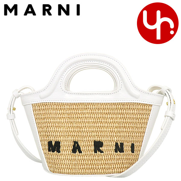 マルニ MARNI バッグ ショルダーバッグ M01161 P3860 サンドストーム×リリーホワイト トロピカリア サマー ラフィア コットン マルニ ロゴ バッグ レディース :mr ba240312 11:インポートコレクションYR