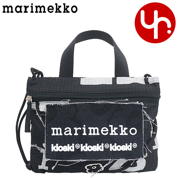 【48時間限定ポイント2％】マリメッコ Marimekko バッグ ショルダーバッグ 92210 ブラック×ホワイト KIOSKI キオスキ ファニー クロスポケット ショルダーバッ｜import-collection-yr