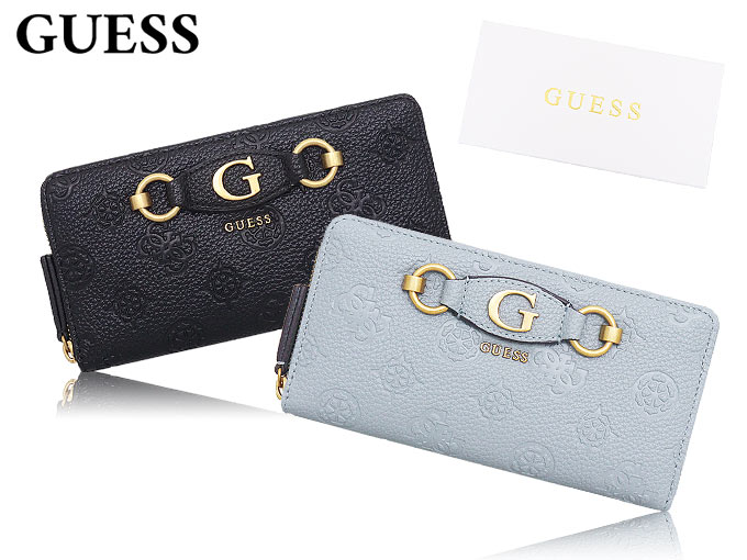 Guess ロゴ スモール ジップ アラウンド ウォレット 関税送料込