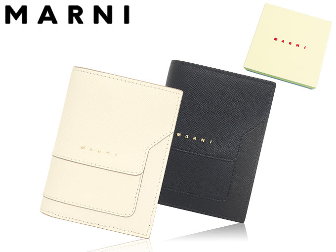 未使用 MARNI 二つ折り財布 PFMOQ14U07 LV520 ブラック 楽天市場】【9/14-9/15限定・最大2万円OFFクーポン配布中】MARNI