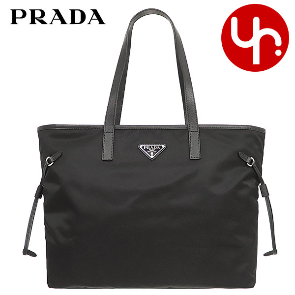 プラダ PRADA バッグ トートバッグ 1BG401 V44 OOM ネロ ヴェラ ナイロン トライアングル ロゴ ドローストリング トート  レディース