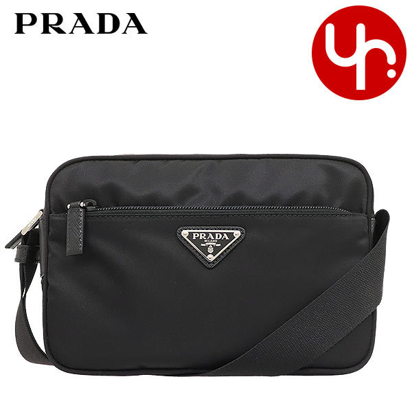 プラダ PRADA バッグ ショルダーバッグ 1BC167 V44 OOO ネロ ヴェラ ナイロン トライアングル ロゴ スクエア レディース