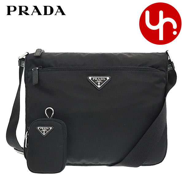 プラダ PRADA バッグ ショルダーバッグ 1BC421 RV44 D1M ネロ ヴェラ リナイロン Re Nylon トライアングル ロゴ ショルダーバッグ ポーチ付き レディース｜import-collection-yr