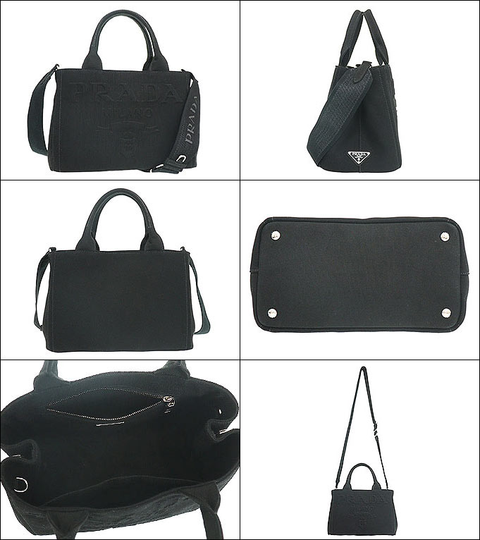 PRADA - 【極美品】RFID搭載 Gカード プラダ カナパ エンボス 黒 三角ロゴ2wayの通販 by セブン☆｜プラダならラクマ