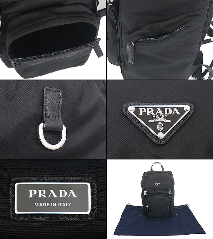 PRADA プラダ バッグ リュック 2VZ135 2DMG HOL ネロ テスート