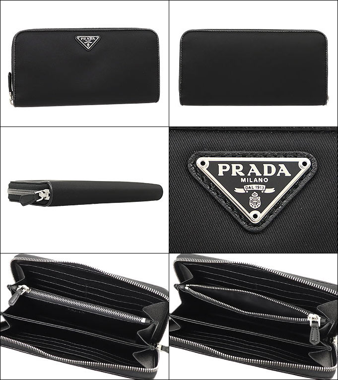 プラダ PRADA 財布 長財布 1ML506 074 ネロ テスート ナイロン サフィアーノ トライアングル ロゴ ラウンド ジップ ウォレット  レディース : pr-ko200911-20 : インポートコレクションYR - 通販 - Yahoo!ショッピング