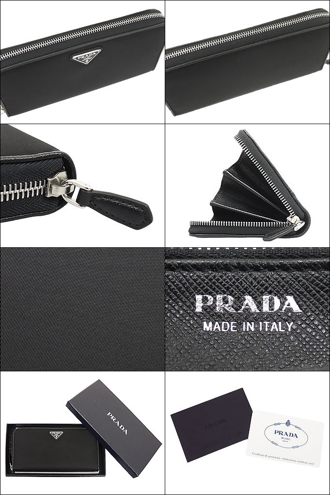 プラダ PRADA 財布 長財布 1ML506 074 ネロ テスート ナイロン サフィアーノ トライアングル ロゴ ラウンド ジップ ウォレット  レディース : pr-ko200911-20 : インポートコレクションYR - 通販 - Yahoo!ショッピング