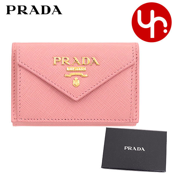 プラダ PRADA 財布 三つ折り財布 1MH021 QWA サフィアーノ レザー メタル レタリン...