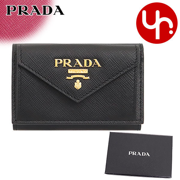 プラダ PRADA 財布 三つ折り財布 1MH021 ZLP ネロ×イビスコ サフィアーノ レザー マルチカラー メタル レタリング ロゴ ミニ  ウォレット レディース : pr-ko210719-2 : インポートコレクションYR - 通販 - Yahoo!ショッピング