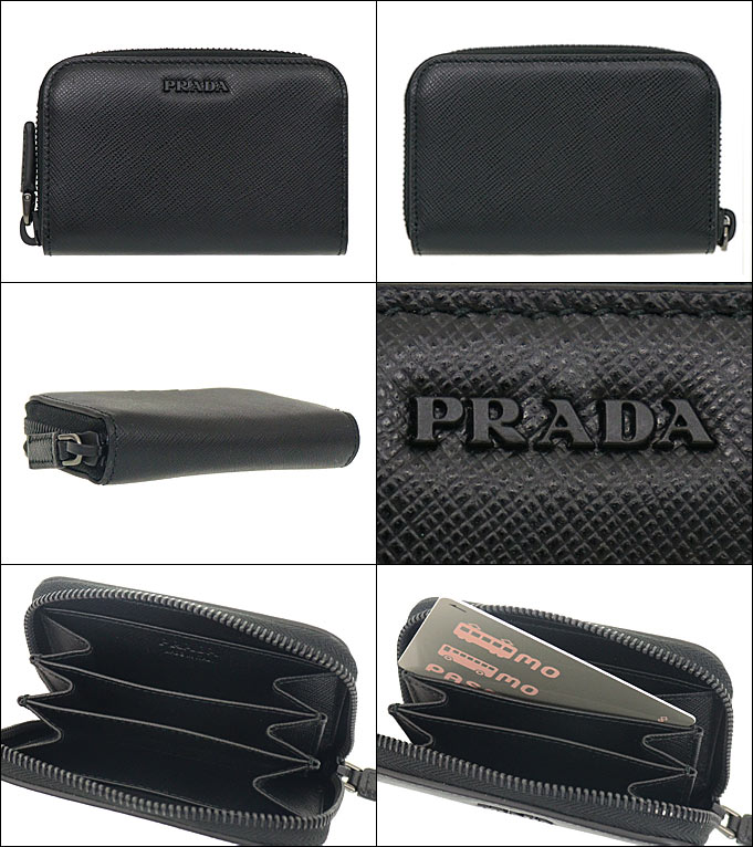PRADA サフィアーノレザー コインケース ネロ