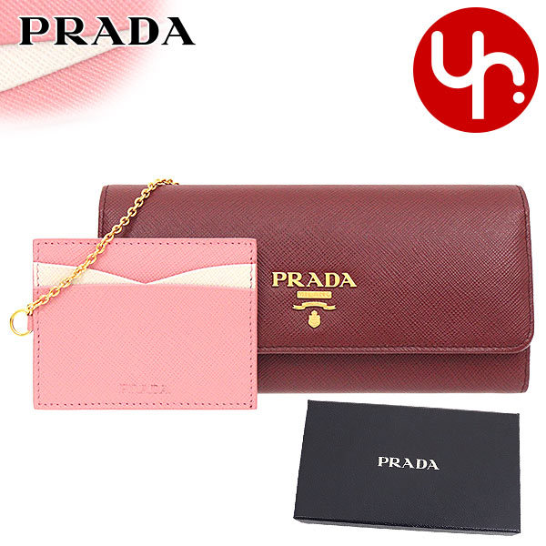 プラダ PRADA 財布 長財布 1MH132 ZLP スリーズ×ペタロ サフィアーノ