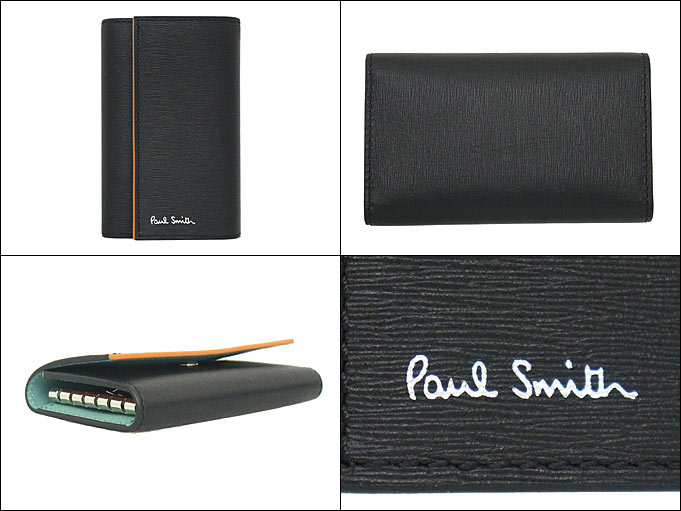 新品　ポールスミス　キーケース　カーフレザー　ゴールド　キーストレージ6個 Paul Smith ポールスミス 小物 キーケース M1A 1981X AINSTP