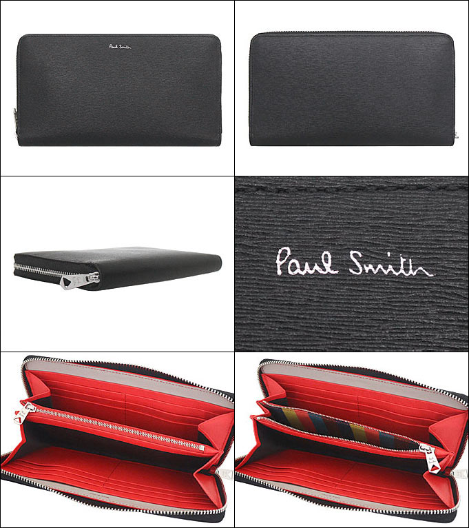 美品Paul Smith 長財布 ブラック ストライプアクセント 正規品 楽天市場】ポールスミス 財布 Paul Smith メンズ L字ファスナー