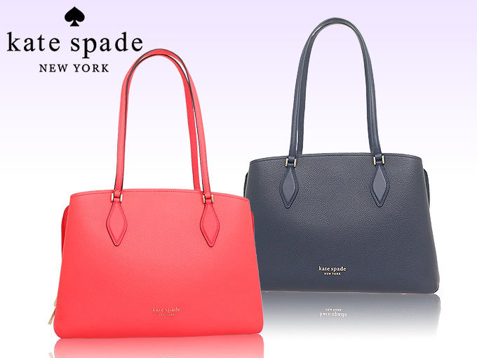 【48時間限定ポイント2％】ケイトスペード kate spade バッグ トートバッグ PXR00050 ピーチメルバ ジージー レザー ラージ  ワーク トート レディース