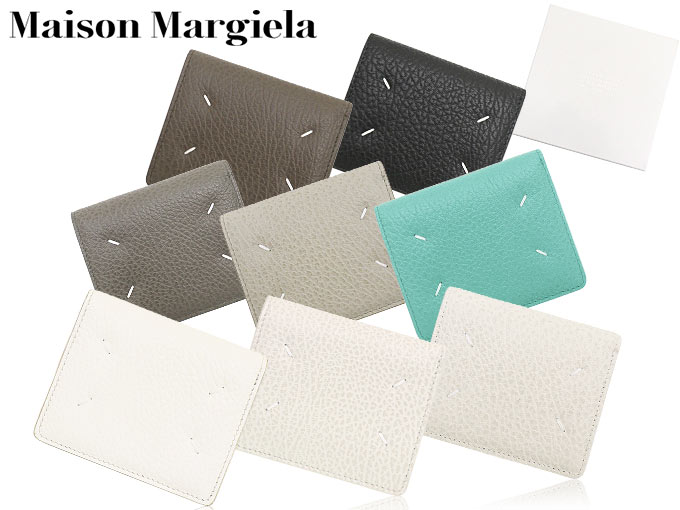 メゾンマルジェラ Maison Margiela 財布 二つ折り財布 S56UI0140 P4455 ホワイト 4ステッチ エンボス カーフ レザー ウォレット レディース メンズ | Maison Margiela | 03