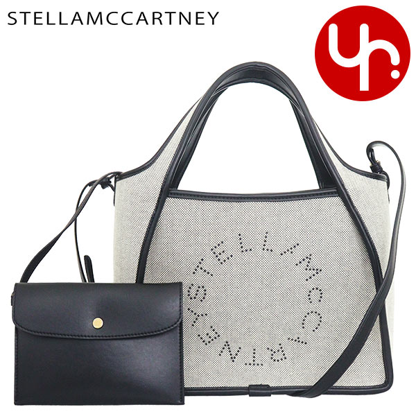 ステラマッカートニー STELLA McCARTNEY バッグ トートバッグ 513860 WP0138 ブラック ステラ ロゴ SALT &  PEPPER キャンバス クロスボディー レディース