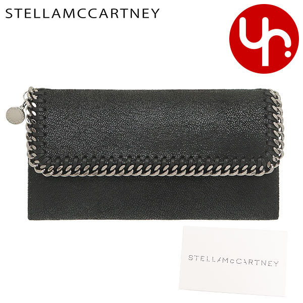 ステラマッカートニー STELLA McCARTNEY 財布 長財布 430999 W9132 ブラック ファラベラ シャギーディア フェイク レザー チェーン ウォレット レディース｜import-collection-yr