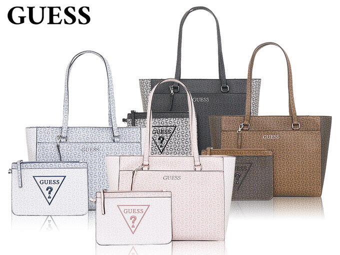 【国内発】ゲス デルフィーヌ SV948125 トートバッグ GUESS ゲス バッグ トートバッグ SV948125 ココアマルチ