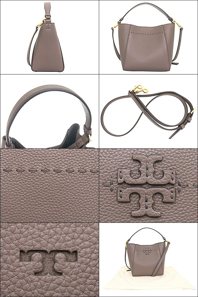 トリーバーチ TORY BURCH バッグ ショルダーバッグ 74956 0920 シルバーメープル マックグロー スモール バケットバッグ レディース