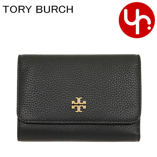 ほぼ未使用品　TORY BURCH トリーバーチ　折り財布　二つ折り　ブラック TORY BURCH トリーバーチ 財布 三つ折り財布 70447 0120