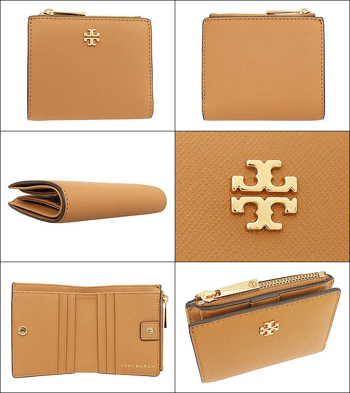 トリーバーチ TORY BURCH 財布 二つ折り財布 52902 0219 カルダモン エマーソン レザー ミニ バイフォールド ウォレット  アウトレット レディース